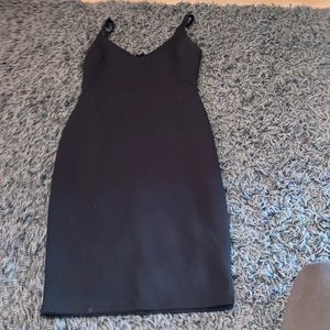 Black tight midi dress from Lulus